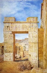 O Portal de Filadelfo, Philae, Egito, 1890